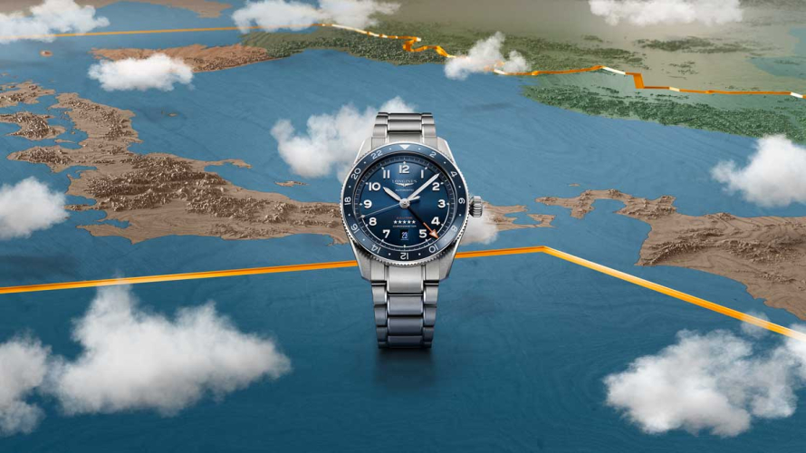 detail Longines Spirit Zulu Time L3.812.4.93.6