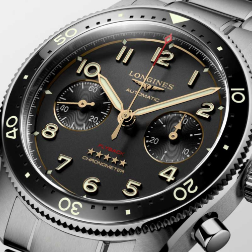 detail Longines Spirit Flyback Automatic L3.821.1.53.6