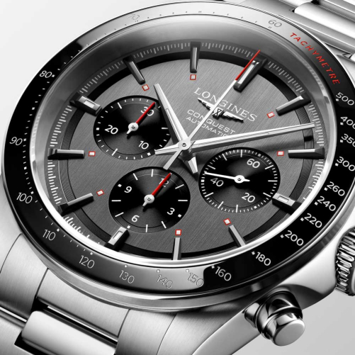 detail Longines Conquest Chrono Ski Edition L3.836.4.52.9