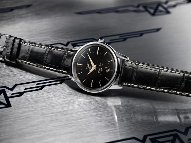 detail Longines Flagship Heritage L4.795.4.58.0