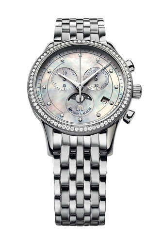 detail Maurice Lacroix Les Classiques Moonphase Chronograph LC1087-SD502-160-1