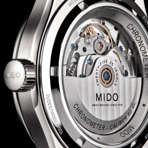 detail Mido Multifort M Chronometer M038.431.11.097.00