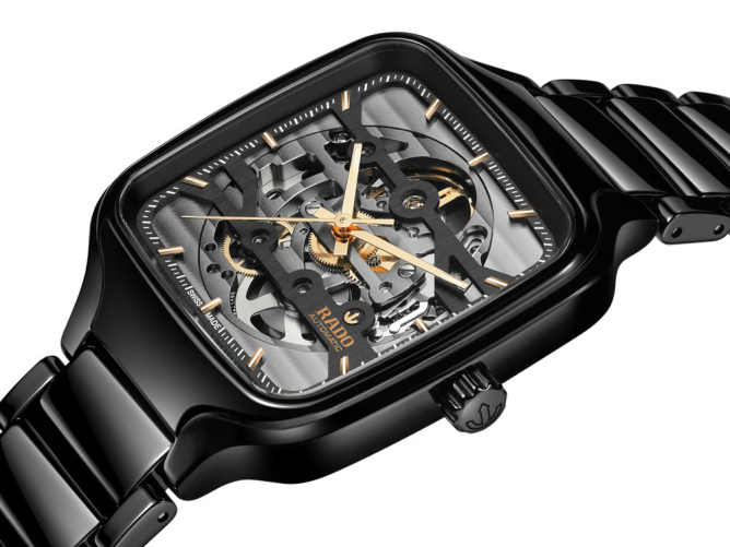 detail Rado True Square Automatic Skeleton R27124162