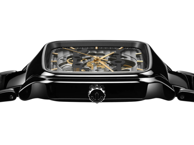 detail Rado True Square Automatic Skeleton R27124162