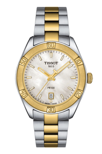 detail Tissot PR 100 Sport Chic T101.910.22.111.00