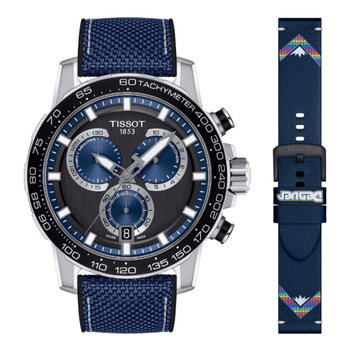 detail Tissot Denver Nuggets 2023 NBA Champions Supersport Chrono T125.617.17.051.03