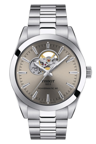 detail Tissot Gentleman Powermatic 80 Open Heart T127.407.11.081.00