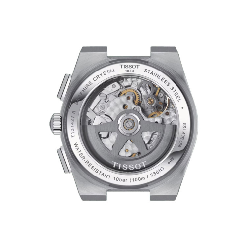 detail Tissot PRX Automatic Chronograph T137.427.11.041.00