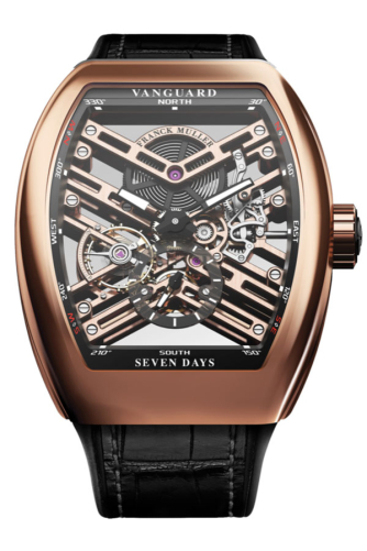 detail Franck Muller Vanguard Skeleton V 45 S6 SQT 5N NR