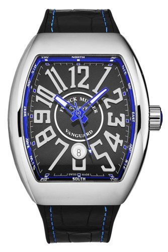 detail Franck Muller Vanguard Blue Concept V 45 SC DT BL CONC NR