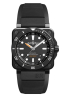 náhled Bell & Ross BR03-92 Diver Black Matte BR0392-D-BL-CE/SRB