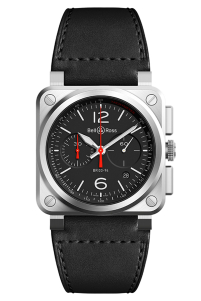 Bell & Ross Black Steel BR0394-BLC-ST/SCA