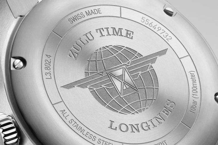 detail Longines Spirit Zulu Time L3.802.4.93.6