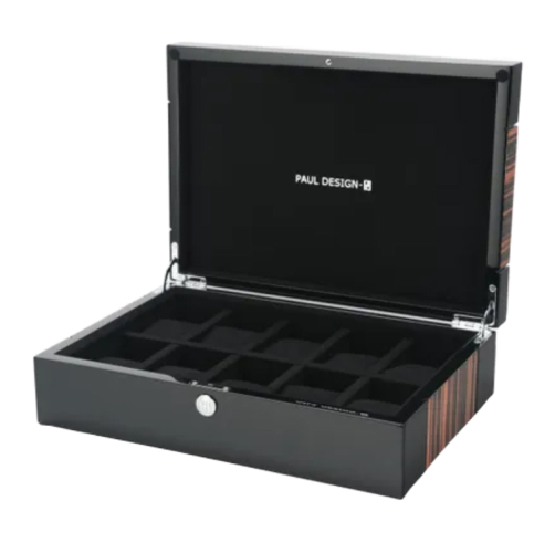 detail Box na Hodinky Paul Design Gentlemen 10 Macassar