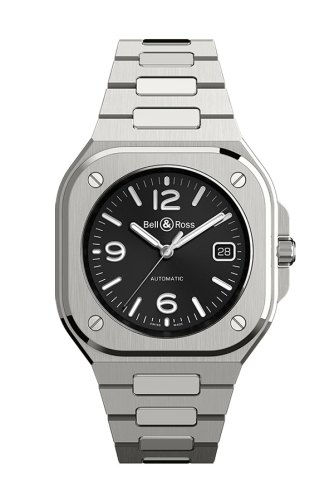 detail Bell & Ross BR 05 Black Steel BR05A-BL-ST/SST