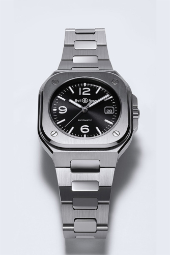 detail Bell & Ross BR 05 Black Steel BR05A-BL-ST/SST