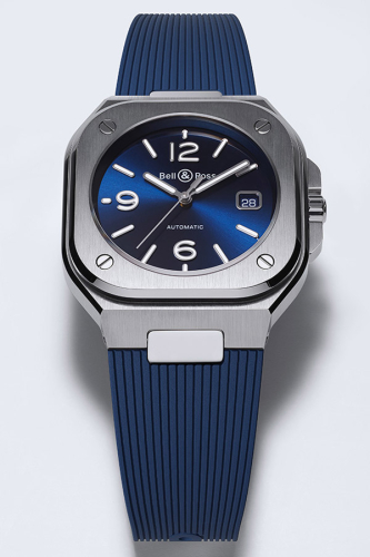 detail Bell & Ross BR05 Blue Steel BR05A-BLU-ST/SRB