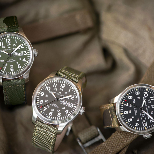 detail Hamilton Khaki Field Day Date Auto H70535061
