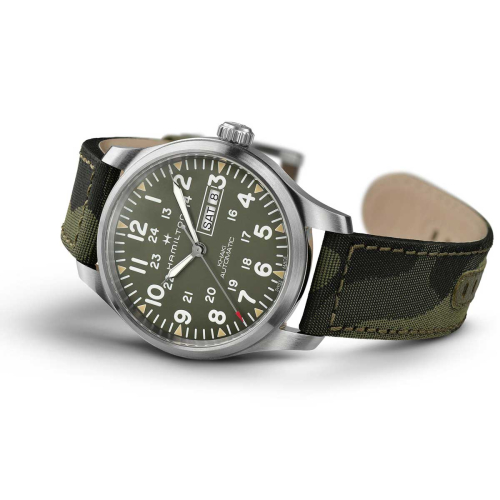 detail Hamilton Khaki Field Day Date Auto H70535061