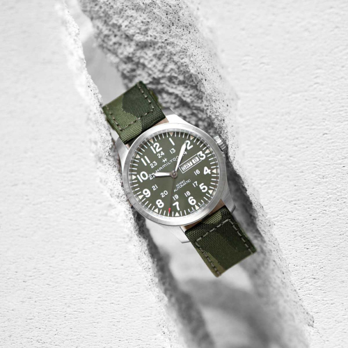 detail Hamilton Khaki Field Day Date Auto H70535061