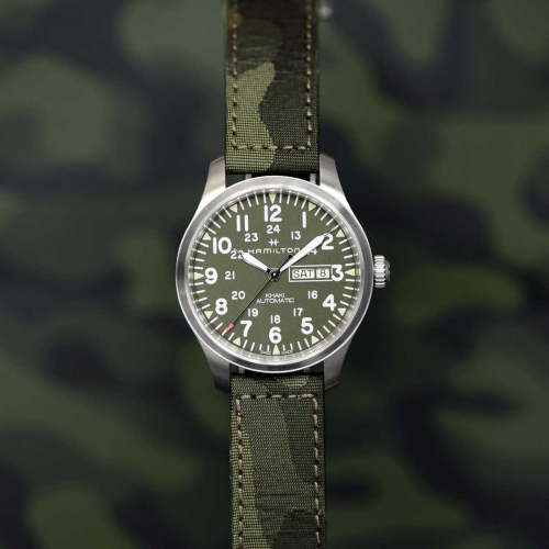 detail Hamilton Khaki Field Day Date Auto H70535061