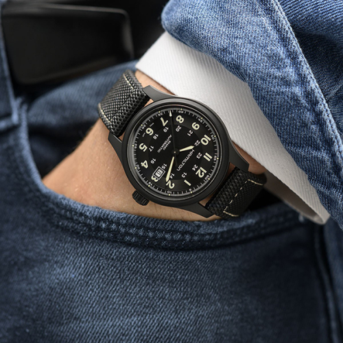detail Hamilton Khaki Field Titanium Automatic H70575733