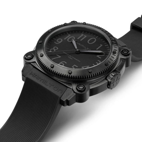 detail Hamilton Khaki Navz BeLOWZERO Auto Titanium H78505330