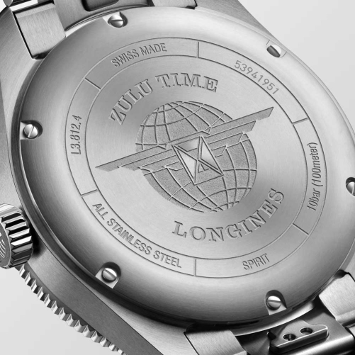 detail Longines Spirit Zulu Time L3.812.4.50.6