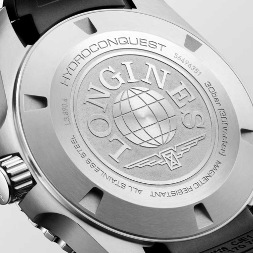 detail Longines HydroConquest GMT L3.890.4.56.9