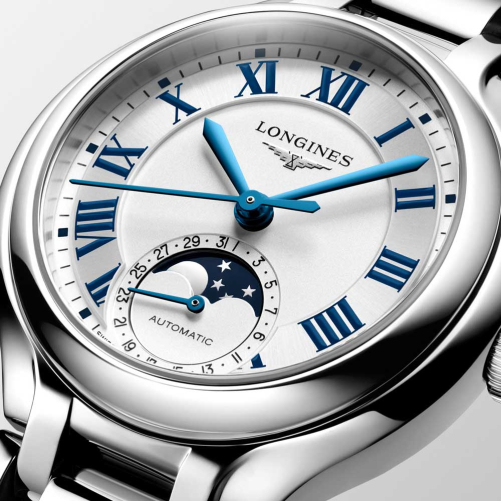 detail Longines PrimaLuna Moonphase L8.126.4.71.6