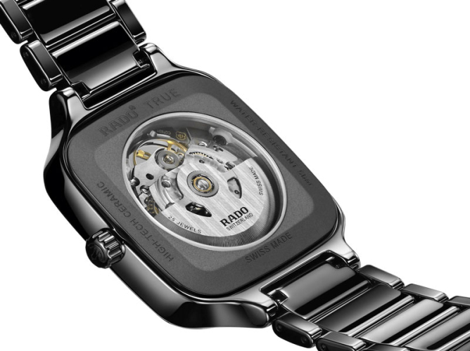 detail Rado True Square Automatic Open Heart R27086712