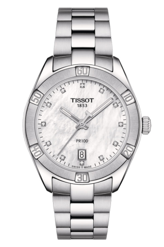 detail Tissot PR 100 Sport Chic T101.910.11.116.00