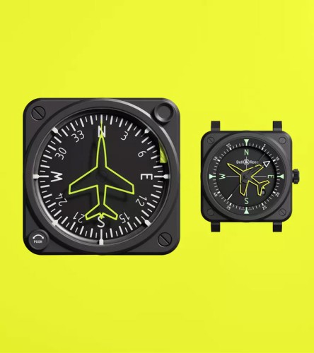 detail Bell & Ross BR 03 Gydrocompas BR03A-CPS-CE/SRB