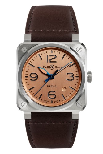 detail Bell & Ross New BR 03 Copper BR03A-GB-ST/SCA
