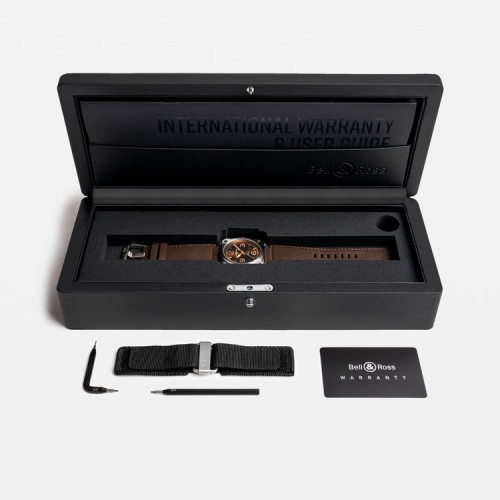 detail Bell & Ross New BR 03 Golden Heritage BR03A-GH-ST/SCA