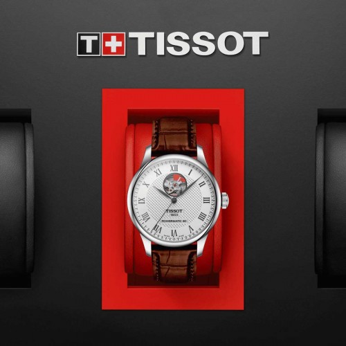 detail Tissot Le Locle Powermatic 80 Open Heart T006.407.16.033.01